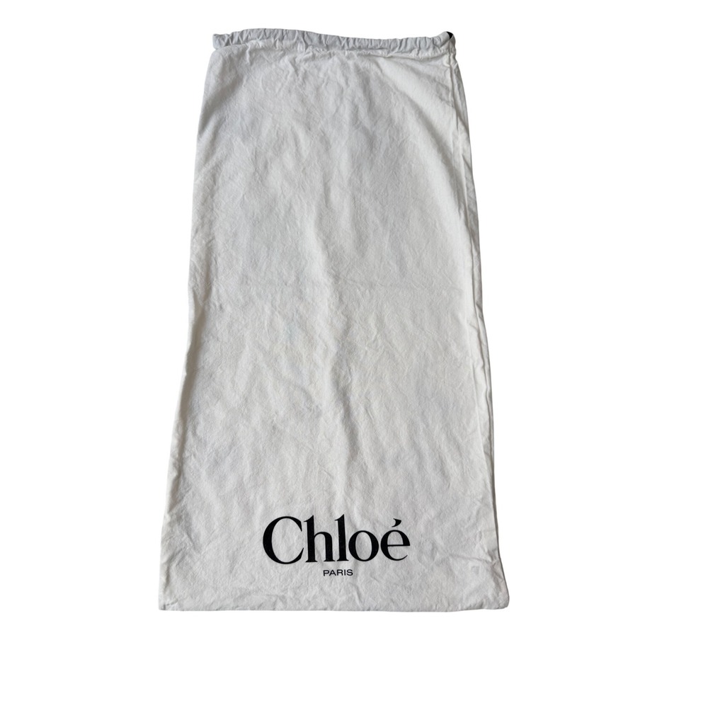 Chloe Cotton Dust Bag Large Storage Accessory White OS